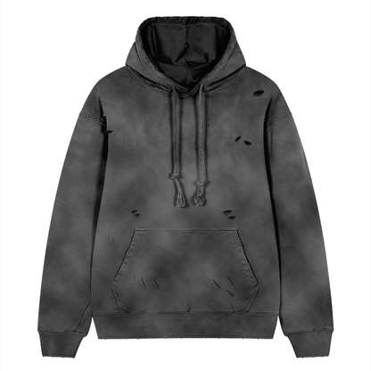 Heavyweight Frayed Ghost Hoodie