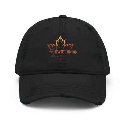 Fall Edition Embroidered Distressed Hat