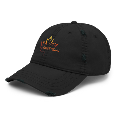 Fall Edition Embroidered Distressed Hat